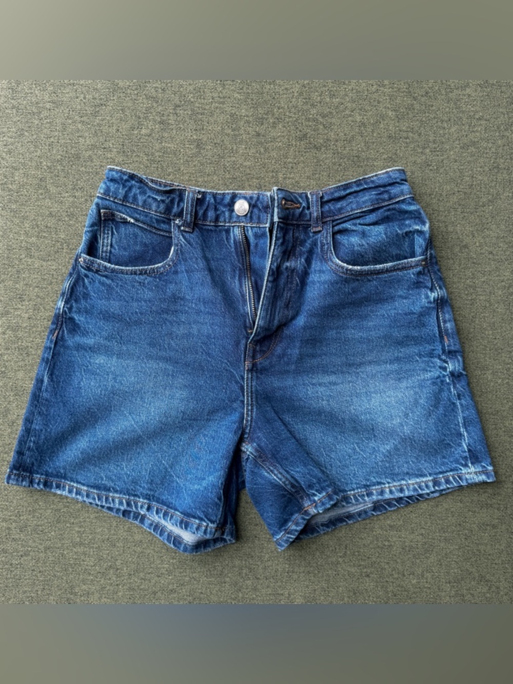 Zara Blue Denim Jean Shorts